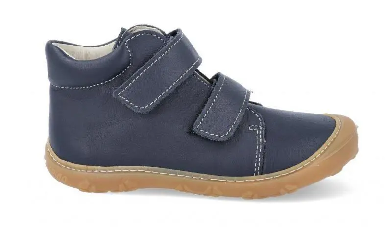 Barefoot kotníková obuv Chrisy Nautic modrá 23 chlapci