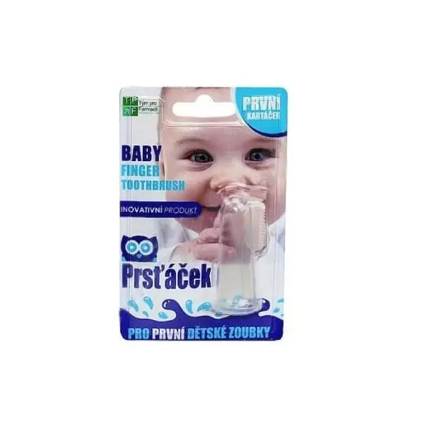 9117 dětský zubní kartáček na prst 0m+