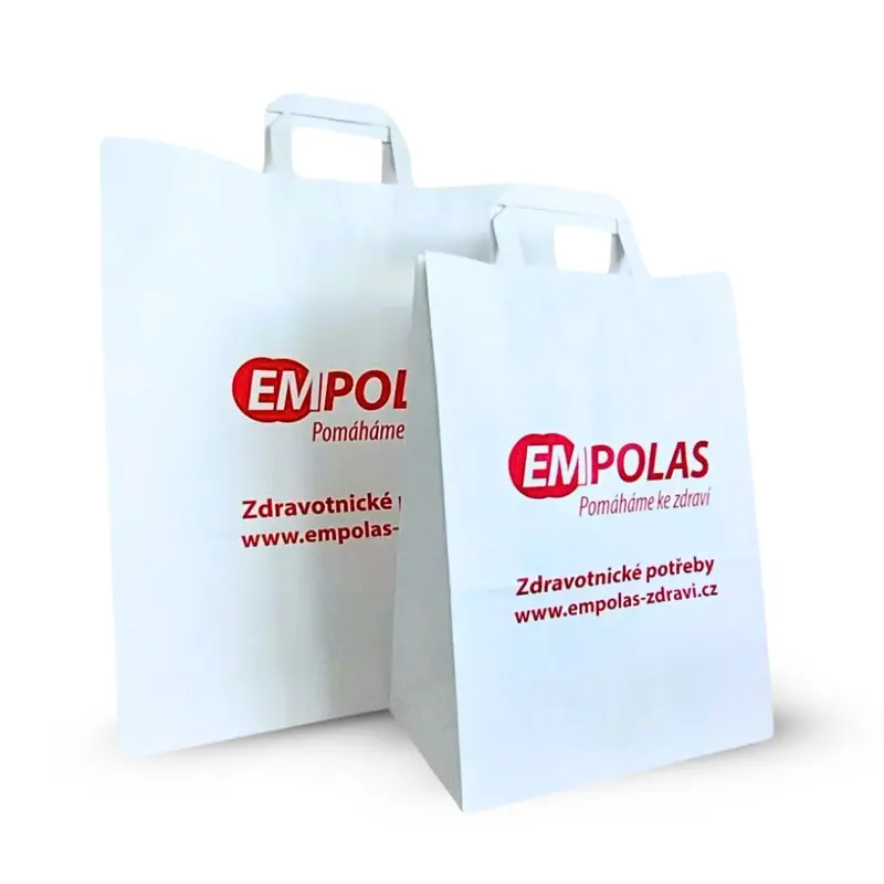Praktická papírová taška s logem EMPOLAS