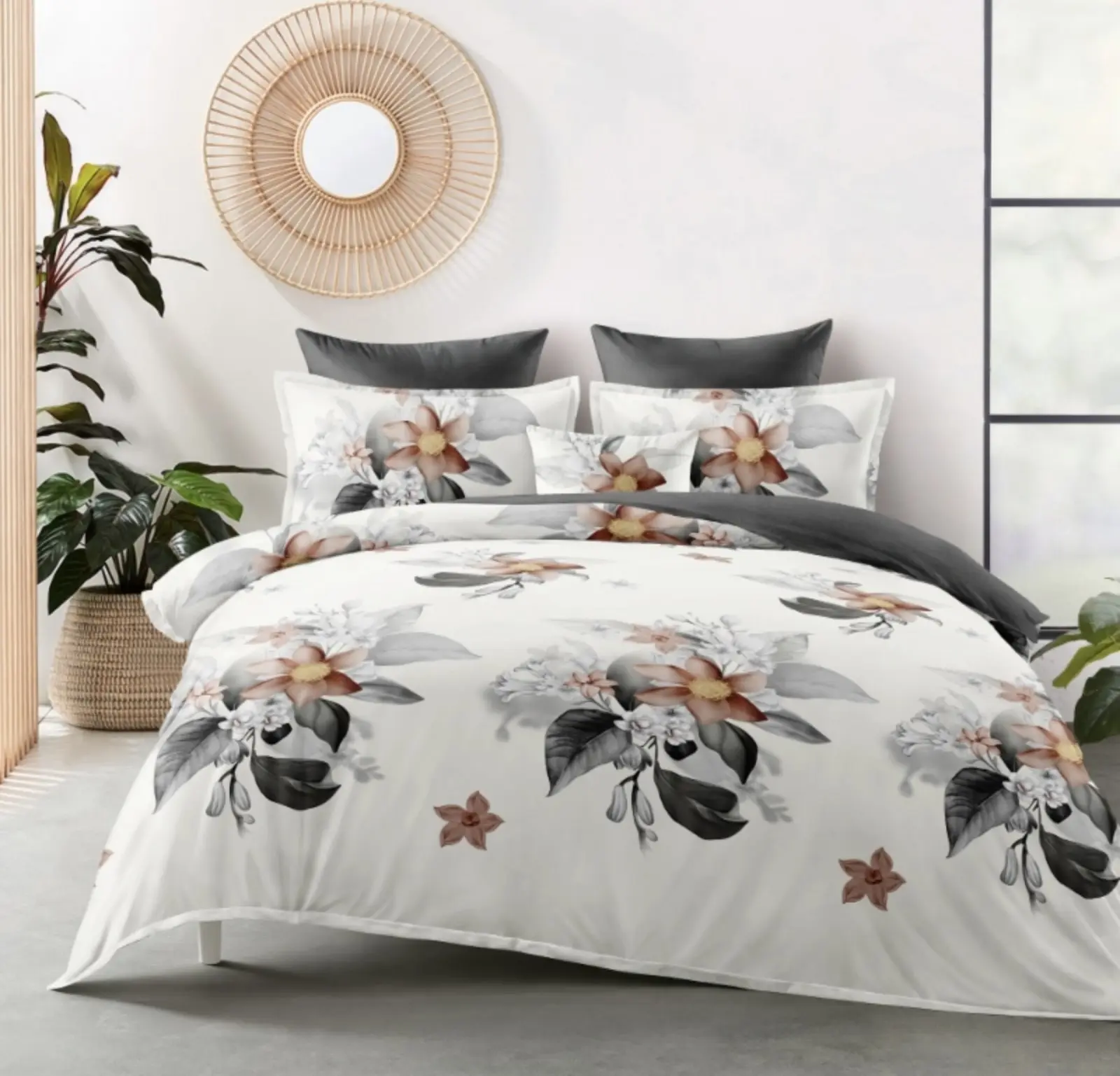 3 dílné Flanelové Povlečení polycotton Amanda 200x140cm + 90x70 cm TiaHome