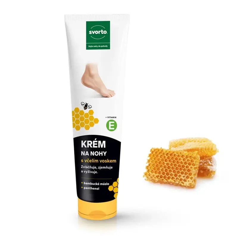 Krém na nohy se včelím voskem, 100 ml