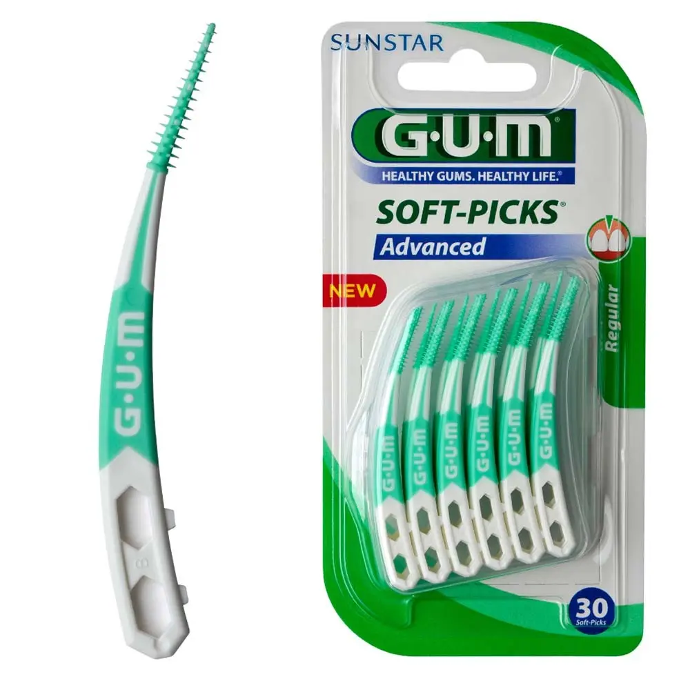 GUM Soft-Picks Advanced mezizubní kartáčky (M), 30ks