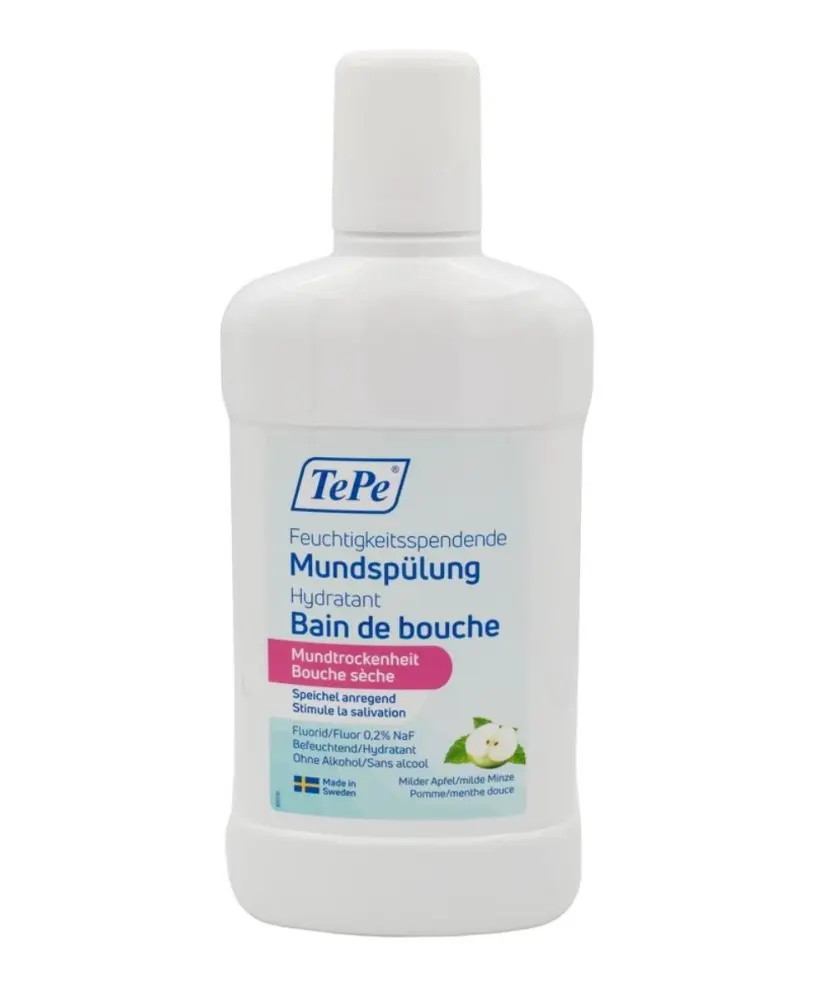 TePe Dry Mouth ústní voda pro suchá ústa (máta/jablko), 500ml