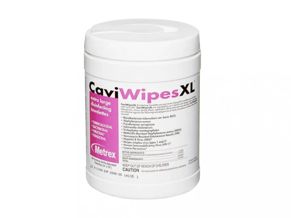 CaviWipes dezinfekční ubrousky XL 22,9x30,5cm (dóza), 65ks