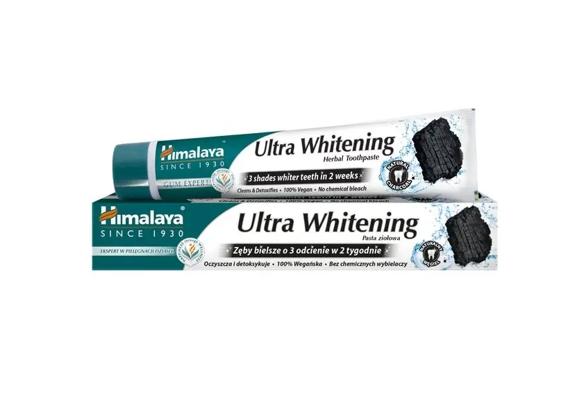 Himalaya Rumalaya, Ultra bělící zubní pasta s aktivním uhlím, 75 ml