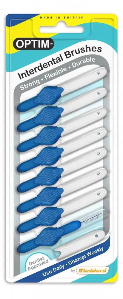 Stoddard mezizubní kartáček modrý 1.0mm 8 kusů