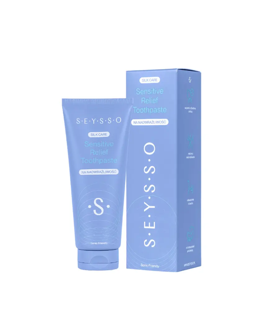 SEYSSO Sensitive Silk Relief zubní pasta na citlivé zuby s hydroyapatitem, 75ml
