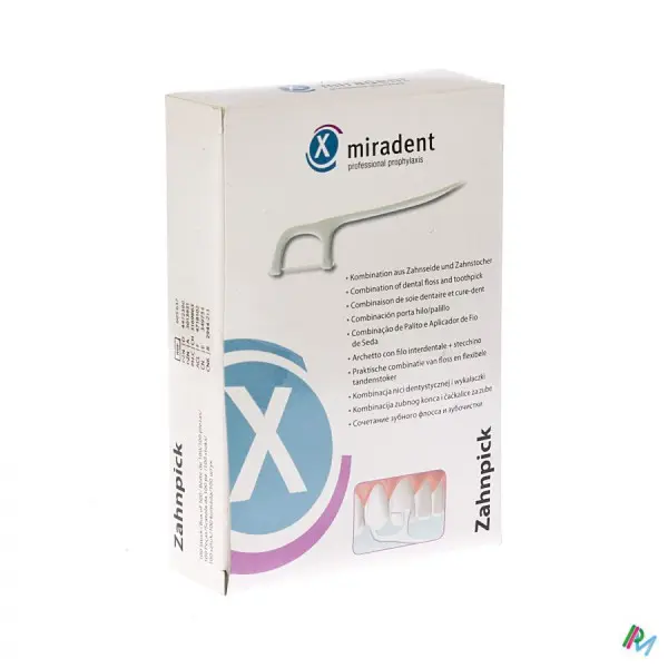Miradent Dental Floss mečíky, 100ks