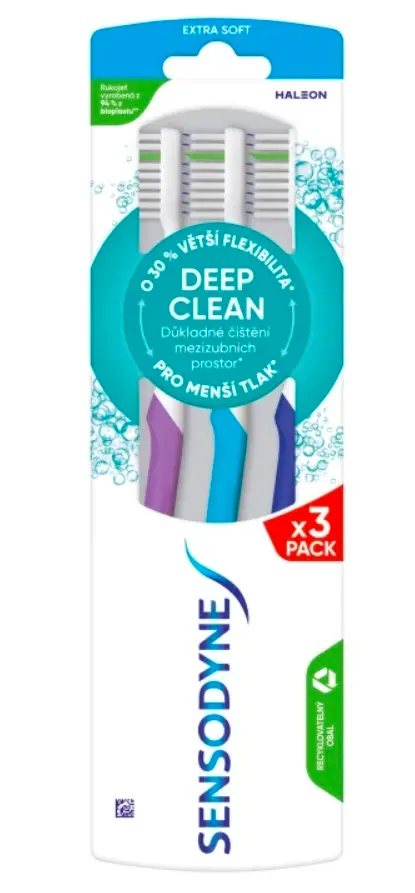 Sensodyne Deep Clean zubní kartáčky (X-SOFT), 3 ks