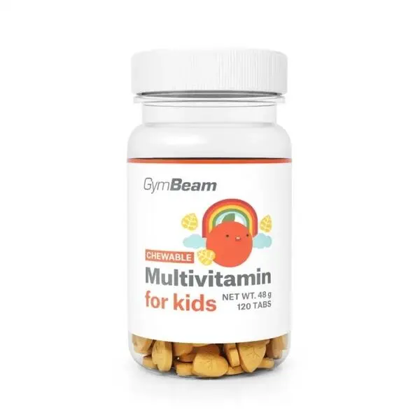 Multivitamín, tablety na cucání pro děti - GymBeam