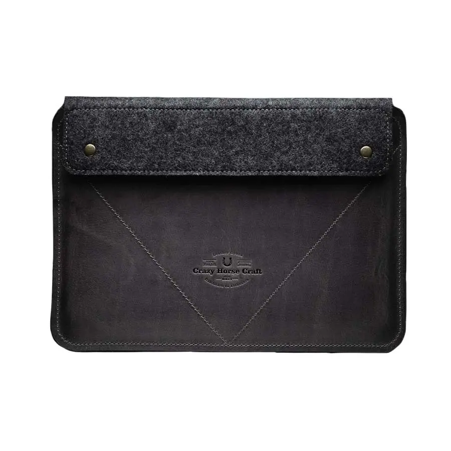 Crazy Horse Craft Kožený obal na MacBook Air 13” Stone Gray