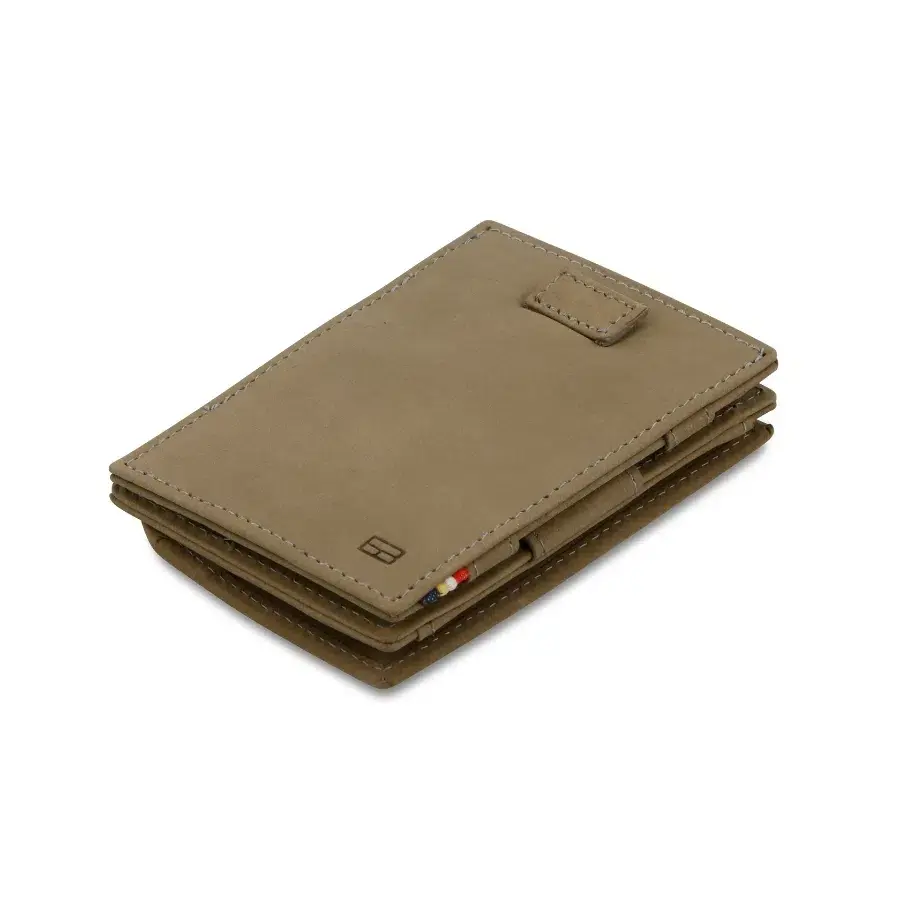 Kožená vysouvací peněženka s kapsou na mince Cavare Vintage Garzini Metal Grey