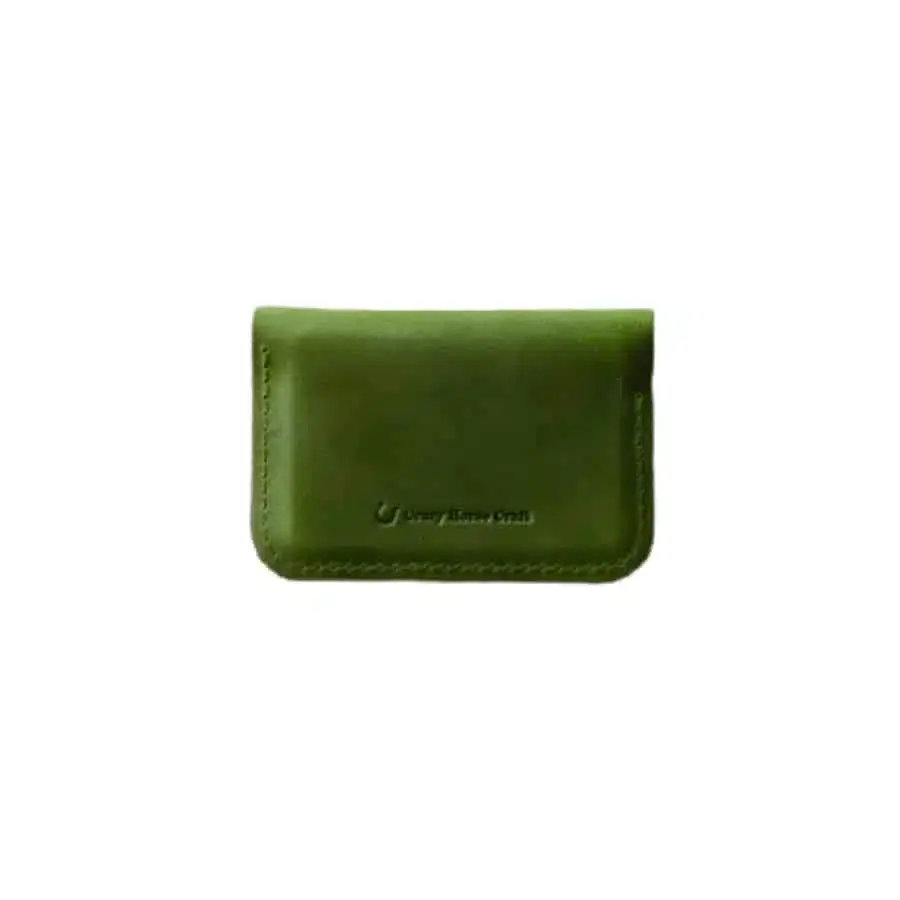 Crazy Horse Craft Kožená business peněženka alpine green