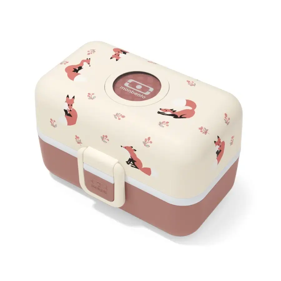 Monbento Dětský obědový bento box na jídlo Tresor Graphic Cinnamon Fox 800ml