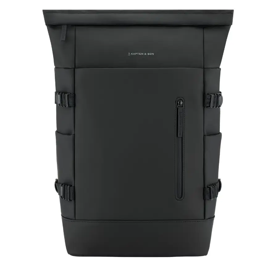 Kapten & Son Velký minimalistický batoh Helsinki Pro all black 24l