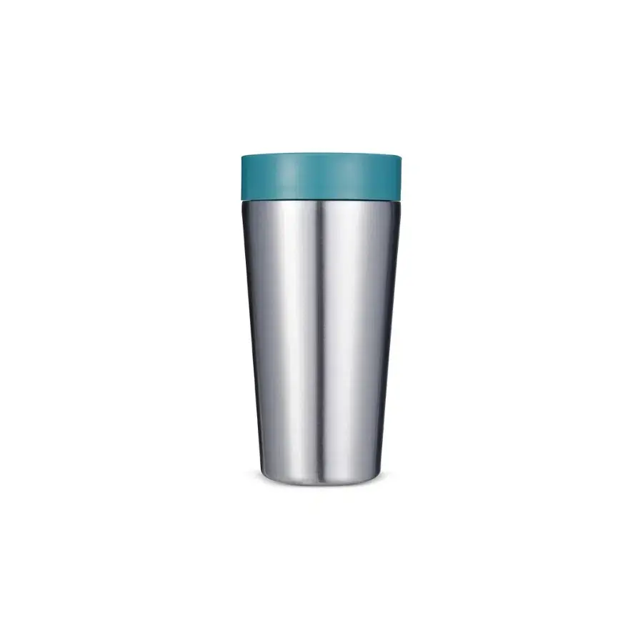 Circular & Co. Recyklovaný nerezový kelímek na pití 340ml Aquamarine Green