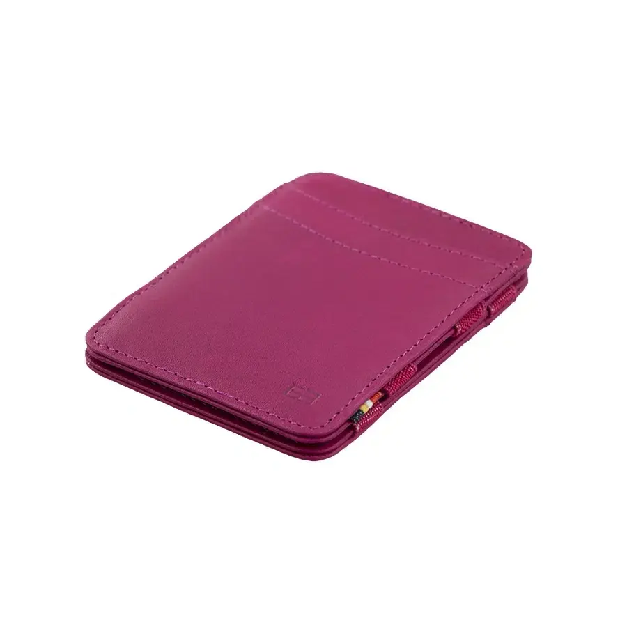 Garzini Kožená peněženka na karty s kapsou na mince Urban Raspberry