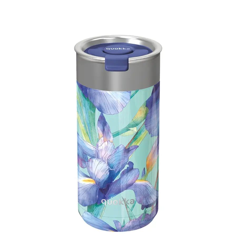 Quokka Termohrnek se sítkem Boost 400 ml Blue Irises