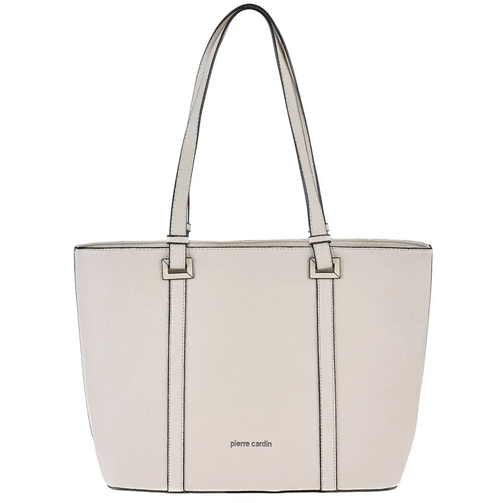 Pierre Cardin Elegantní dámská kabelka 24021 Béžová Béžová WX25-24021-BEIGE