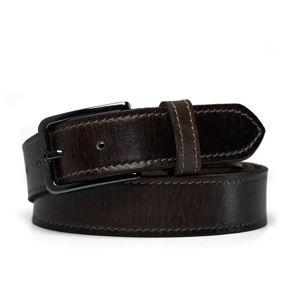 Pierre Cardin Kožený opasek 5072 Hnědá 5072BR