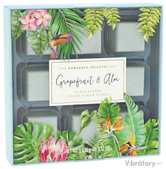 Somerset Toiletry Exfoliační peelingové kostky na tělo Grapefruit & Aloe 9 x 15 g