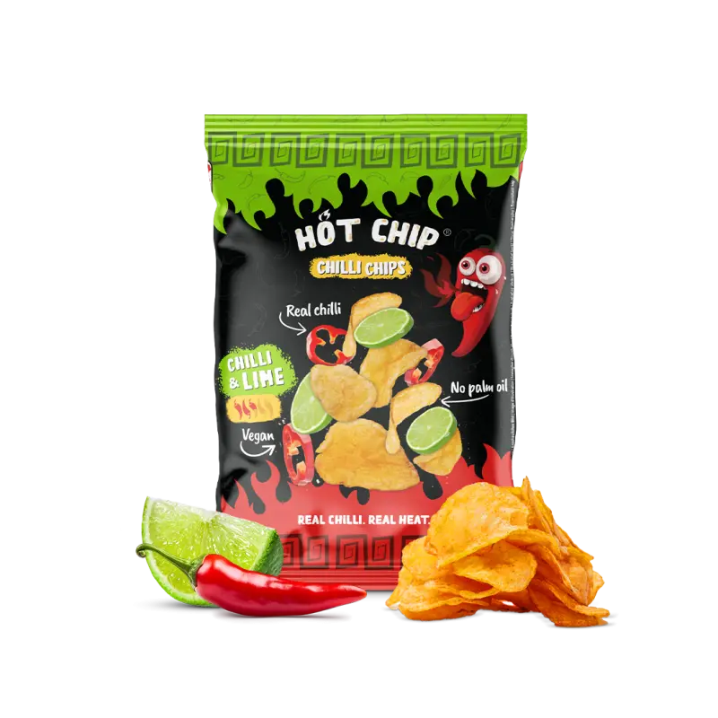 Bramborové chipsy Chilli & Lime 80 g