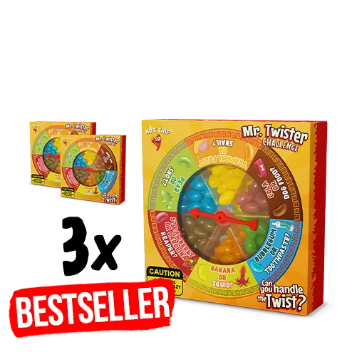3x Mr. Twister Challenge Trio Pack 120 g (175 Kč/ks)