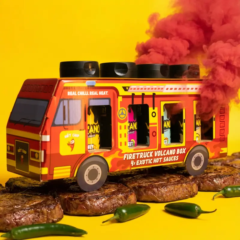 Dárkový box omáček Firetruck 4x exotic