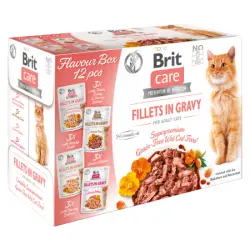 Brit Care Cat Flavour box Fillet in Gravy 12x85g