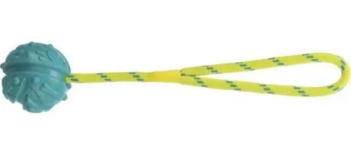 Trixie Plovoucí vrhací míč malý ø4,5cm/35cm, na šňůře