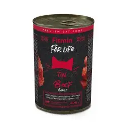 Fitmin For Life Hovězí konzerva pro dospělé kočky 400g