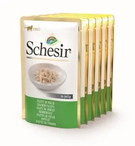 Schesir Cat Adult monoprotein kuřecí filé v želé 6x85g Exp.09/26