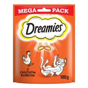Dreamies Pochoutka pro kočky s kuřecím Mega Pack 180g