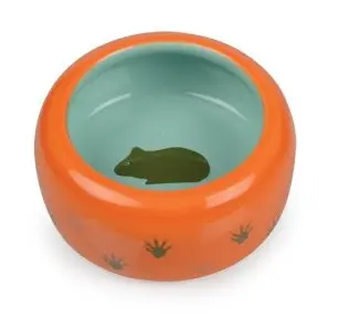 Tommi Keramická miska pro hlodavce ø8x3,5cm oranžová