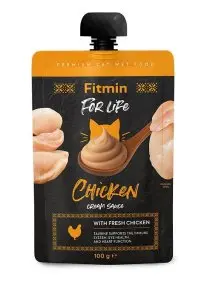 Fitmin For Life Kuřecí jemný krém pro kočky v kapsičce 100g