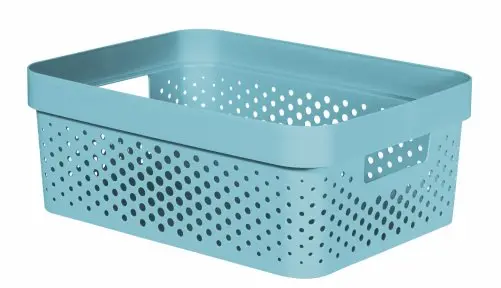 Curver Úložný box INFINITY 11l recyklovaný plast modrý puntíky