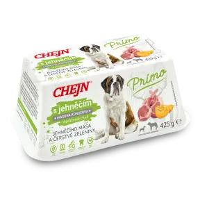 Chejn Masová vanička pro psy Primo s jehněčím a dýní 425g