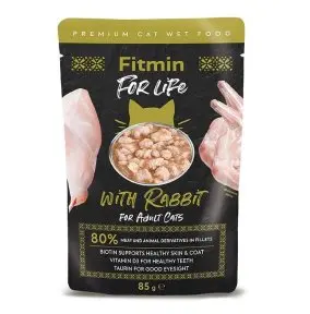Fitmin For Life Králičí kapsička pro kočky 85g