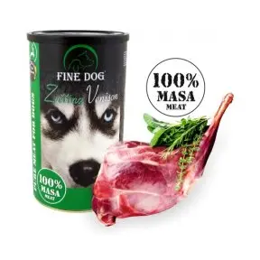 Fine Dog konz. zvěřina 100% masa 1200g