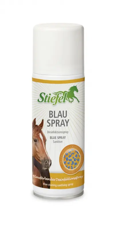 Modrý sprej na dezinfekci vybavení (Stiefel Modrý sprej na dezinfekci stáje a stájového vybavení, sprej 200 ml)