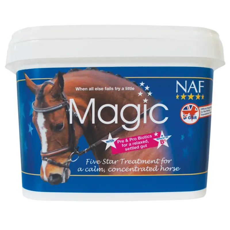 NAF Magic powder, prášek na zklidnění a koncentraci (NAF Magic powder, prášek na zklidnění a koncentraci, kyblík 1,5 kg)
