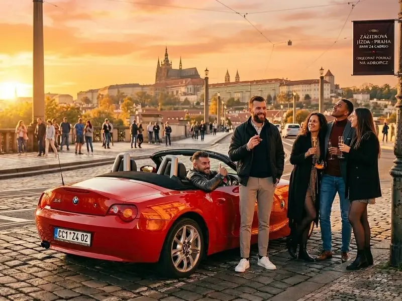 Zážitek - Zážitková jízda Prahou v BMW Z4 cabrio Co dělat v Praze? Vyrazte za zážitky