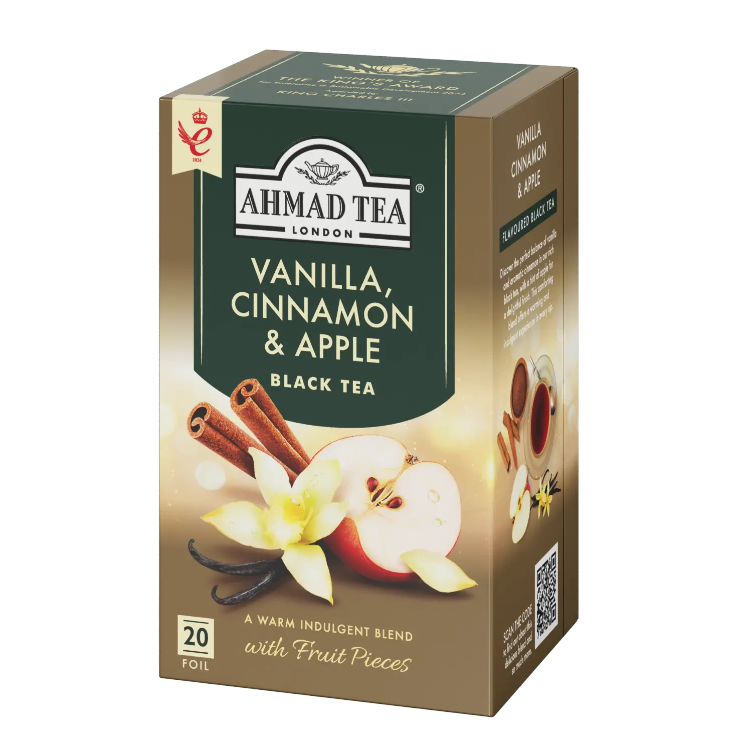 Ahmad Tea | Vanilla, Cinnamon & Apple | 20 alu sáčků