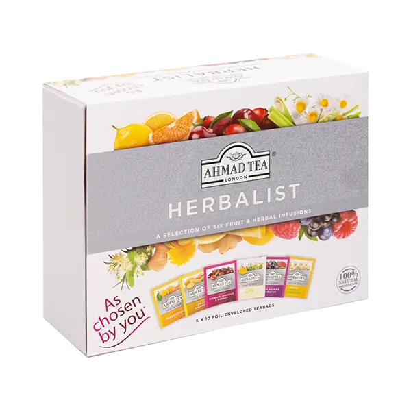 AHMAD TEA Herbalist bylinné a zelené čaje 60 sáčků