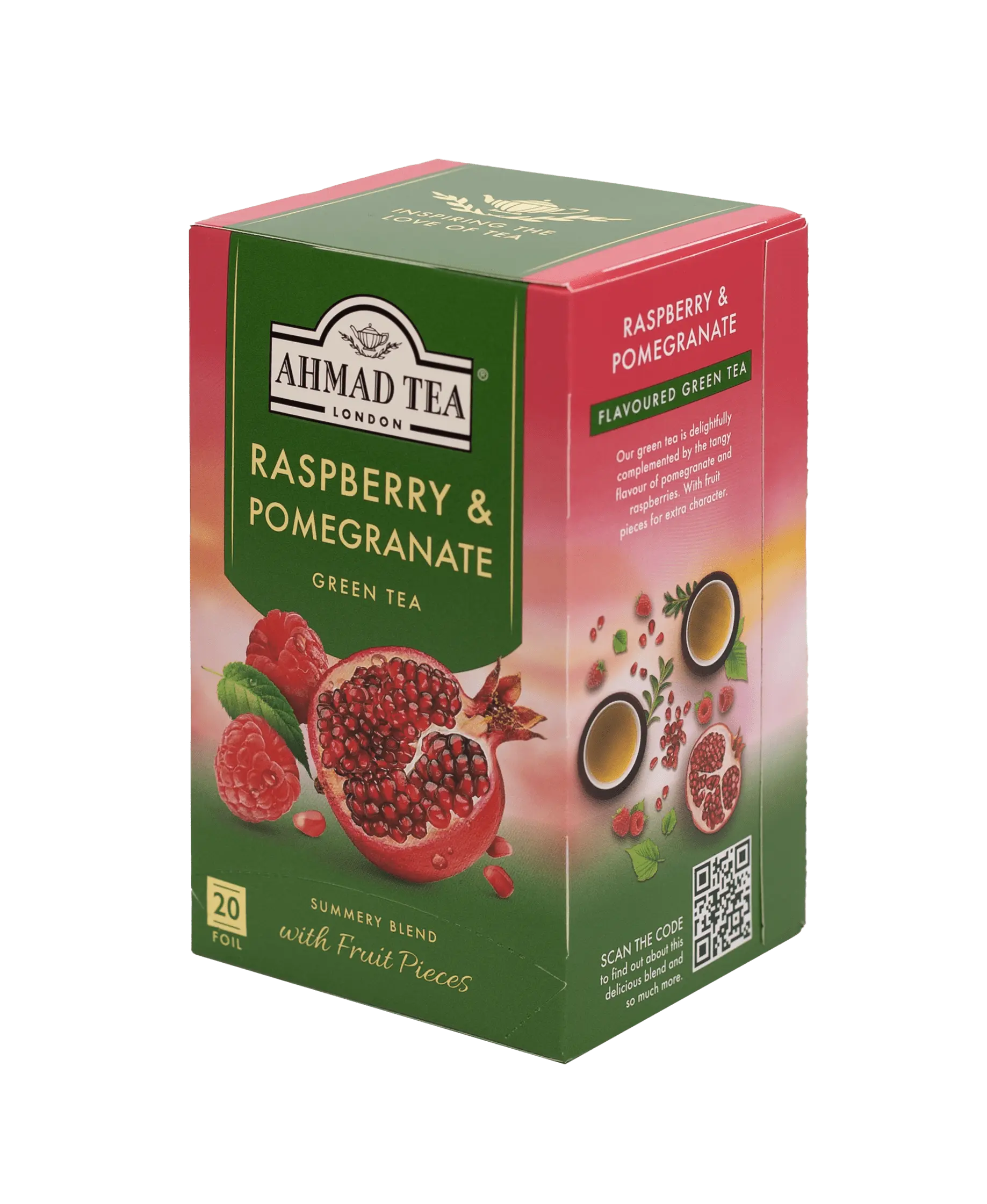 Ahmad Tea | Raspberry & Pomegranate | 20 alu sáčků