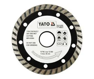 Diamantový kotouč TURBO 230 mm - YT-6025