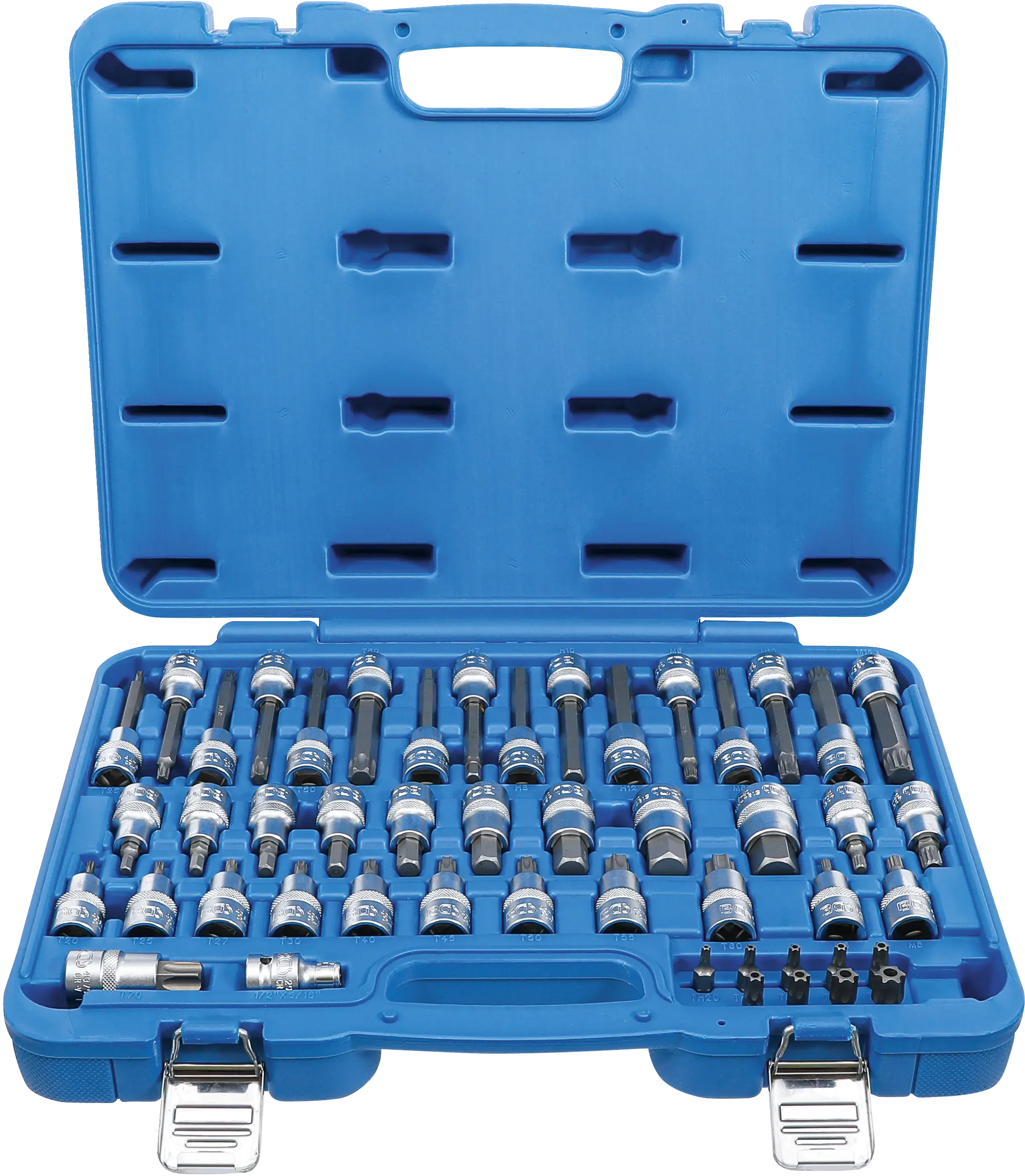 Sada nástrčných hlavic Torx, XZN a imbus 1/2" a 5/16", 49 ks - B5188