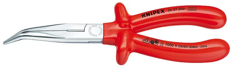 Půlkulaté kleště s břity chromované 200 mm - 2627200