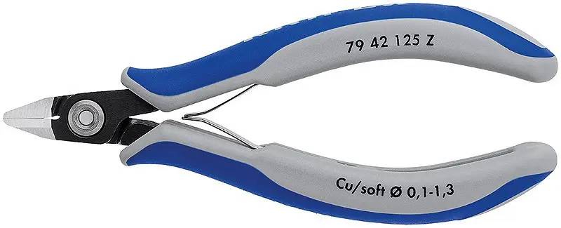 Přesné boční štípací kleště na elektroniku brunýrované 125 mm - 7942125Z