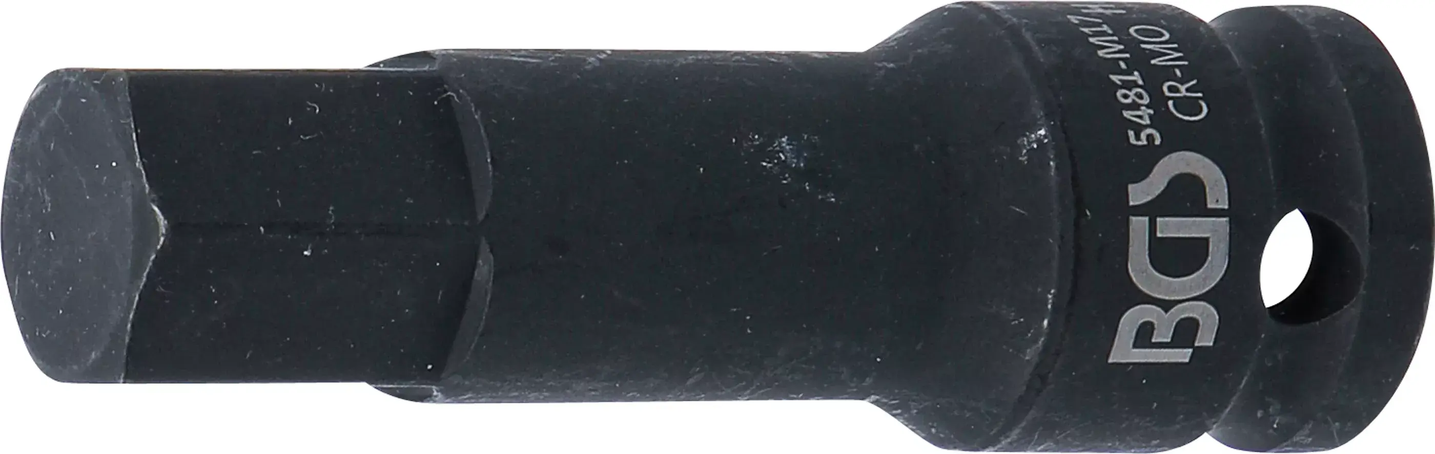 Rázový nástrčný klíč HEX 1/2", 17 mm, prodloužený - B5481-M17